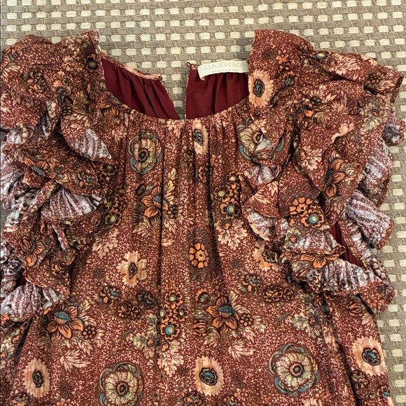 Ulla Johnson Floral Ruffle Dress- only worn once and it pristine condition! - Picture 6 of 8